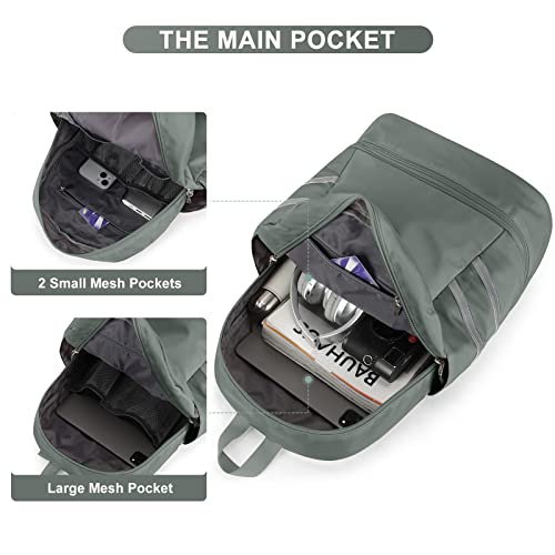 coofay Gym Backpack For Women Waterproof Backpack With Shoe Compartment Lightweight Travel Backpack Sports Backpacks Small Gym Bag