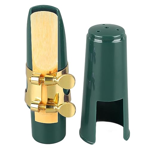 Alto Saxophone Mouthpiece Kit with Metal Ligature, Reeds Cushions Pads and Plastic Cap Alto Sax...