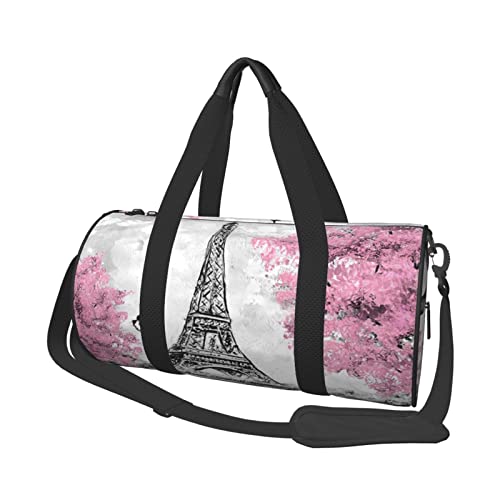Sac de voyage étanche Tour Eiffel idéal pour le fitness et les weekends