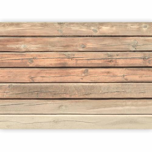 Papier peint murando intissé 400x280 cm Décoration Murale XXL Poster wallpaper Muraux Tapisserie tasseaux Trompe l'oeil imitation de bois tasseau latte adhesif effet mur toile f-A-0440-a-b