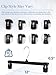 Smartor Pants Hangers - 30 Pack, Black Clips Hangers with 360° Hooks, Shorts Hanger with Strong Clamps, Dress, Heavy Duty as Trousers, Skirt, Jeans, Towel and Bottom Clothes -12 Inch