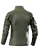 AKARMY Men's Tactical Military Combat Shirt, Long Sleeve Camo T Shirt with Zipper Pockets 112 ArmyGreen