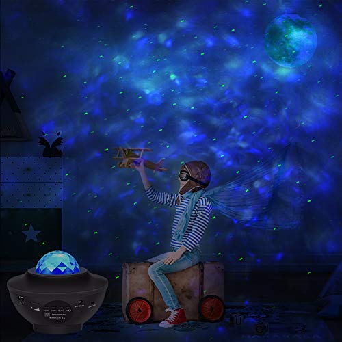 Lampada Proiettore Stelle, Luce Notturna Bambini con 21 Modalità, LED Lampada Musicale Romantica Cielo Stellato, con Telecomando, Timer, Altoparlante, Bluetooth, Regalo per Adulto, Bambini - Image 3