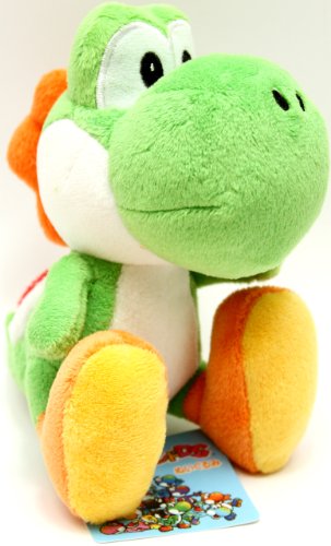 Preisvergleich Produktbild Yoshis Island Plüschfigur / Plüschtier: Yoshi grün (Super Mario)