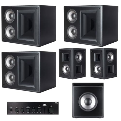 Klipsch THX-5000 6-pc Surround Sound Home Theater System Black