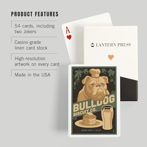 Baraja de Póker Bulldog Retro 52 cartas para adultos miniatura 3