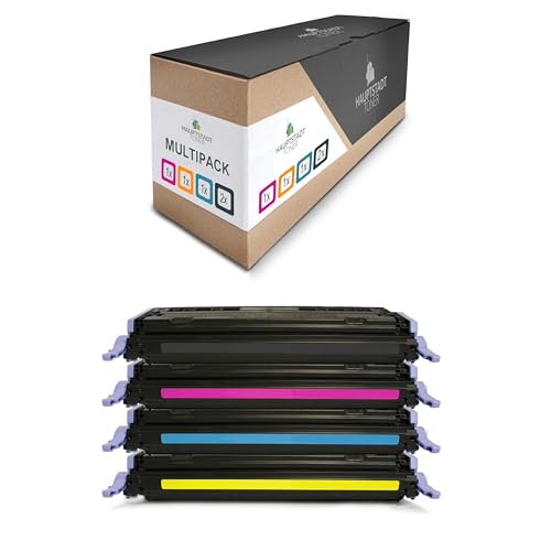 HAUPTSTADT TONER 5 cartuchos de tóner Premium compatibles con HP Color Laserjet 1600 2600 2605 sustituye a Q6000A 03A 124A