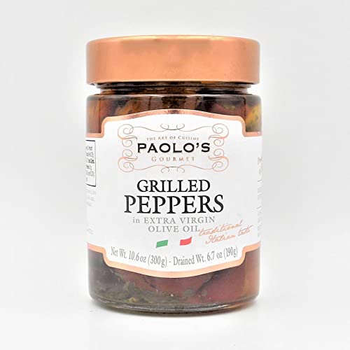 PAOLO Antipasto Jar, Grilled Peppers, 10 Ounce Grocery