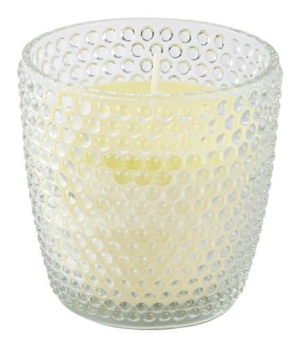 Vela Perfumada Aromatizada Decorativa Copo Vidro Poá Incolor - Eucalípto e Sais Marinhos - 1 unidade