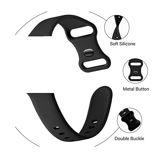 Image of 20MM Silicone Watch Band Strap & Double Lock Buckle Compatible with (ONLY 20mm Lugs Size) Noise X-Fit 1, Amazfit GTS 2 Mini, Amazfit Bip,Amazfit GTS,Galaxy Watch Active 2(44MM) (Grey)