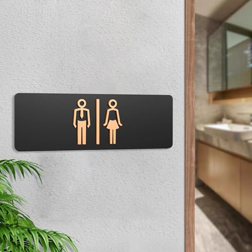 Letrero para baño acrílico diseñado para guiar clientes en el centro comercial 7