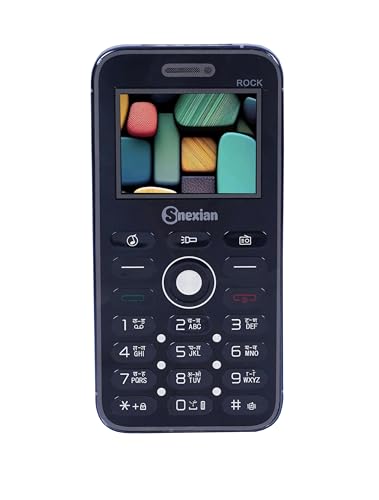 Image of Snexian All-New Rock 15 Slim Design Dual Sim |Keypad Mobile| with 2.4 inch Display |Support 15Pro Case|Music Light|Glass Back Panel|BT Dialer|Voice Changer|Long Lasting Battery|Camera|Feature Phone| Blue