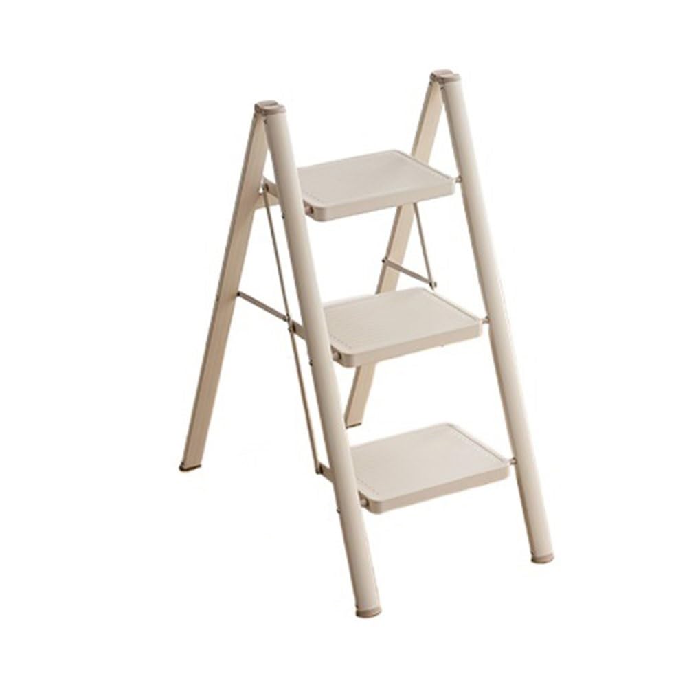 step ladder Home Folding Step Stool Ladder Small Lightweight Portable Stable Anti-Slip Indoor Reaching Heights garage step ladder(Small)
