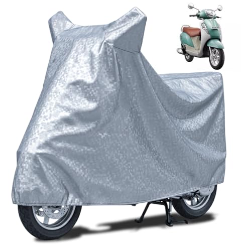 Image of FABTEC Waterproof Scooty Body Cover Compatible with Suzuki Access 125, A1 (Silver)