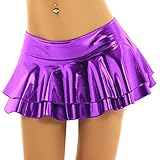 Talle bajo con cintura ancha, falda de doble capa con volantes y braguita interior, cubre bien tu parte privada