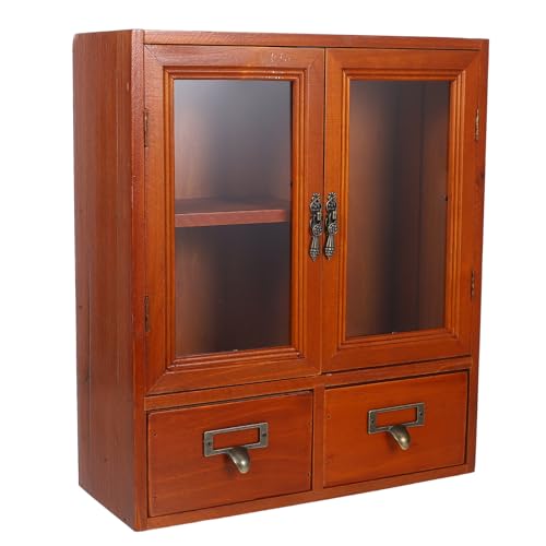 OSOLADY Gabinete de Madera Maciza Vintage
