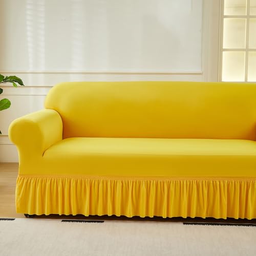 Housse de canapé extensible pour fauteuil causeuse et sectionnel 1 place - 3