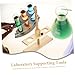 COOLHIYA Chemical Laboratory Stand Double Funnel Support for Teaching Equipment and Experiment Supplies Stable Base for School and Industrial Use Random Color