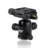 ZOMEI Universal Professional Ultimate Ballhead with Quick Release Plate,1/4 Screw for DSLR Camera, Video Camcorder, Cellphone/Pad, Mirrorless Cameras, Ring Light, Selfie