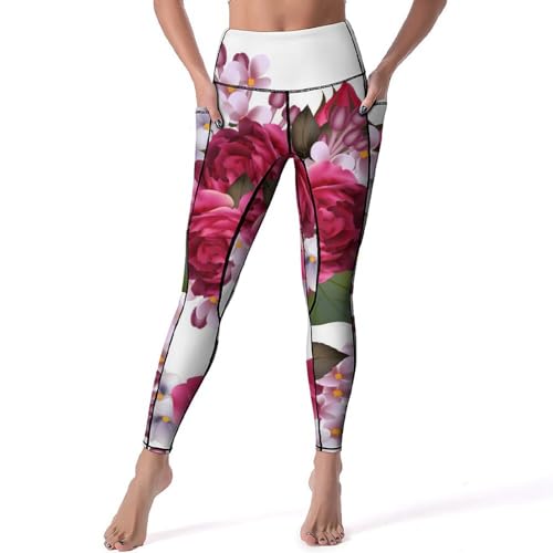 Legging de sport rouge femmes du studio de yoga au jogging matinal en taille S