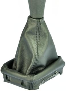 Schaltsack Schaltmanschette echt Leder schwarz N233
