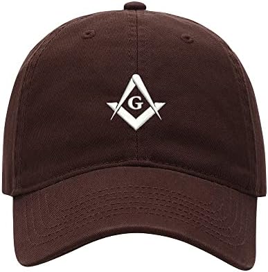 Baseball Cap Men Masonic Embroidered Washed Cotton Dad Hat Unisex Baseball Caps