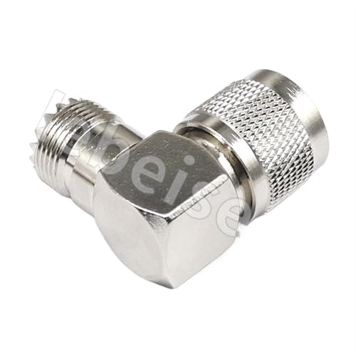 Conector RF UHF Macho a Codo Hembra UHF de 90 Grados SL16 Adaptador de Acoplamiento Coaxial 8