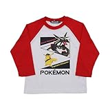 ポケットモンスター 男児 長袖Tシャツ キャプテンピカチュウ&レッドレックウザ柄 110cm レッド 581