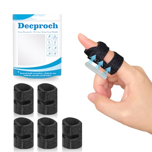 Fingerschienen 5 Stück Fingerunterstützung Weicher Bequemer Fingerschutz bei verletzung Fingerunterstützung für für Gebrochene Verstauchte Arthritis und Immobilisierung der Knöchel (Schwarz)