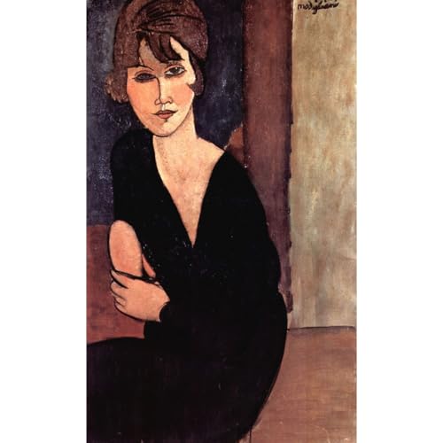 Poster Modigliani Portrait de Madame Reynouard 102x127 cm pour décoration murale