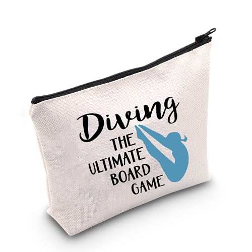 LEVLO Springboard Diving Cosmetic Bag Platform Diving Gift Diving The Ultimate Board Game Makeup Zipper Pouch Bag Diving Merchandise(Diving The Ultimate)