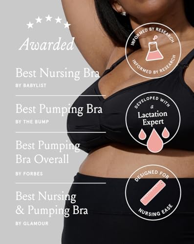 The Do Anything Nursing Bra for Breastfeeding & Hands Free Pumping, Wireless, Adjustable Maternity Bra, Versatile4