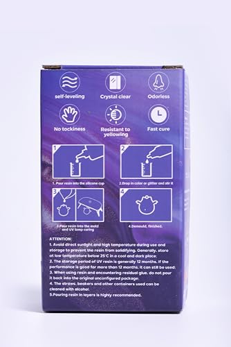 Vidarosa 202302211 Uv Resin 100G- Vida Rosa Resin Crystal Clear Hard Ultraviolet Curing Epoxy Resin thumb #9