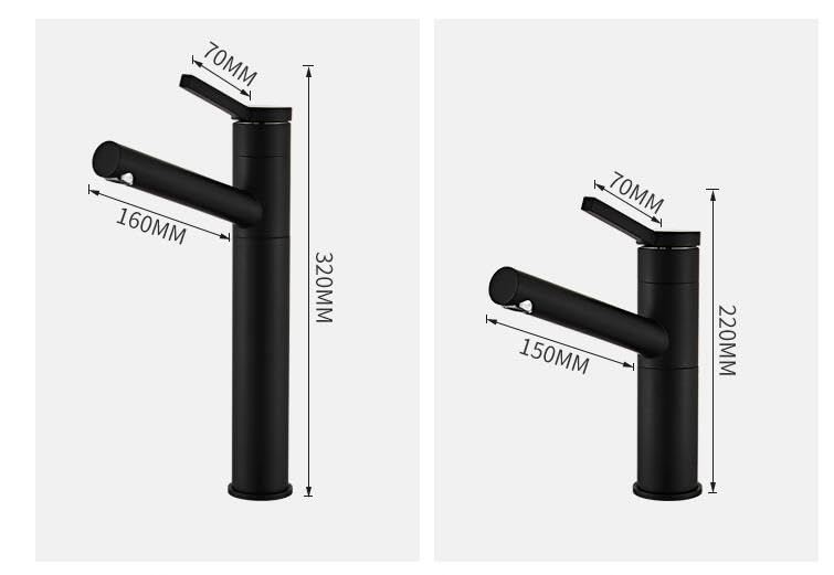 Robinet de lavabo pull out anti-éclaboussures pour vasque propre