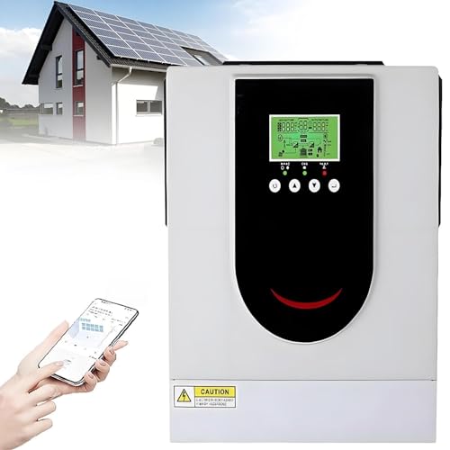 Inversor/cargador solar híbrido todo en uno de 1,0 a 10,2 kW, inversor de potencia de onda sinusoidal pura de 12 V/24...