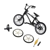 Luwecf Giocattolo BMX Finger Board Bicicletta per Bambini, Nero