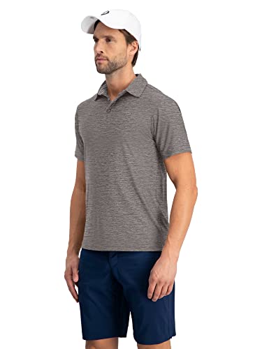 Image of Three Sixty Six Golf Shirts for Men - Dry Fit Short-Sleeve Polo, Athletic Casual Collared T-Shirt