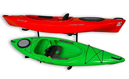 SPAREHAND Catalina Freestanding Double Storage Rack System for 2 Kayaks, 2 SUPs, or Canoe