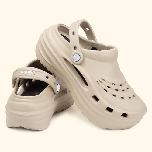 Image of YOHO High Heel Clogs for Women | Waterproof Monsoon Footwear & Rainy Sandals | Lightweight Cushioned Chappal