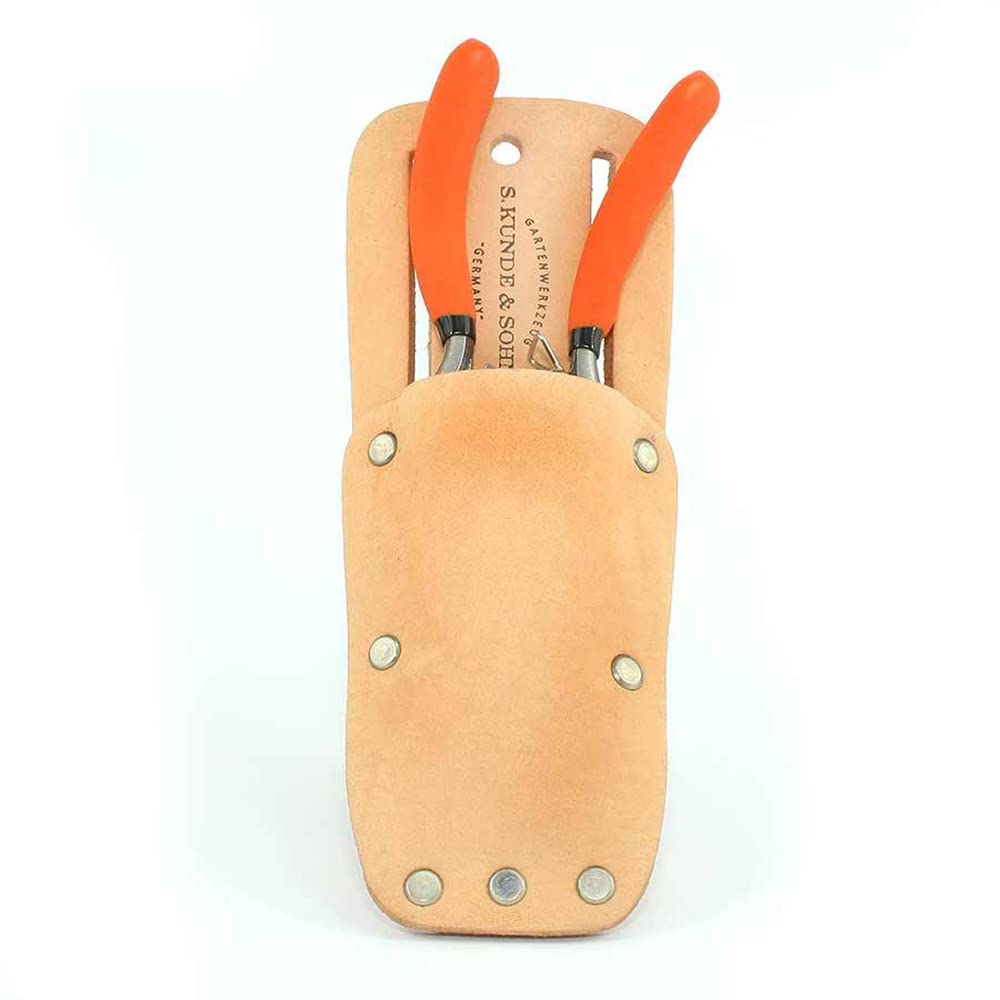 S. Kunde & Sohn Germany – SKS 6 Tradition Gartenschere orange + SKS T1 Trageetui