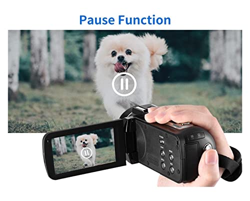 Caméscope 4K vlogging stabilisé avec micro et lumière intégrée - 4