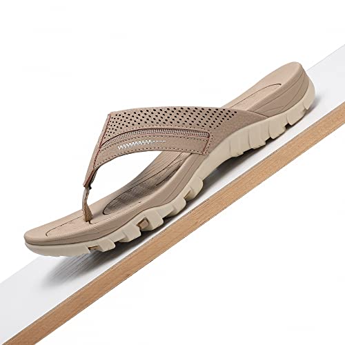 Image of Men's Flip-Flops, Thongs Sandals Durable Comfort Slippers for Beach