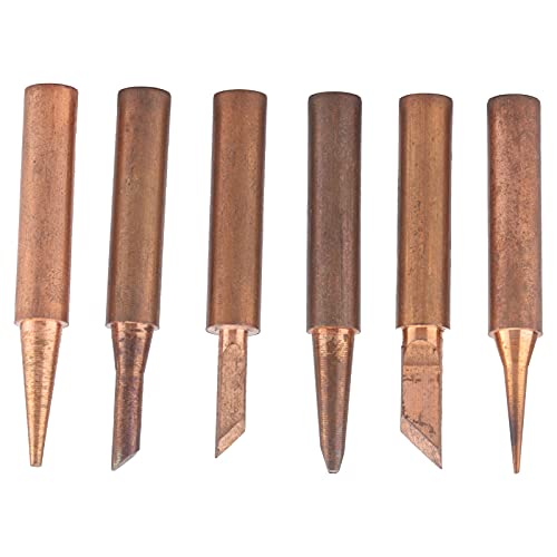 Lot de 6 pointes de fer à souder, 4 mm de diamètre extérieur pour station de soudure 936 937 938 969 8586 852D