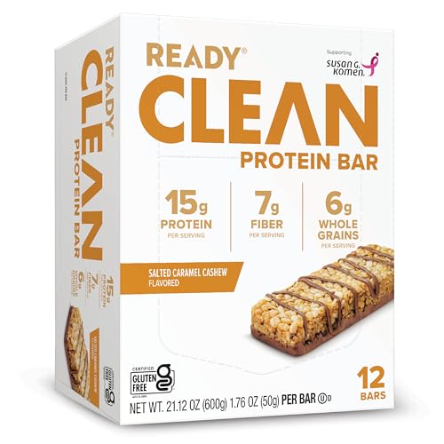 Image of Ready Protein Bars, Salted Caramel Cashew, 15g Whey Protein, 12 Ct