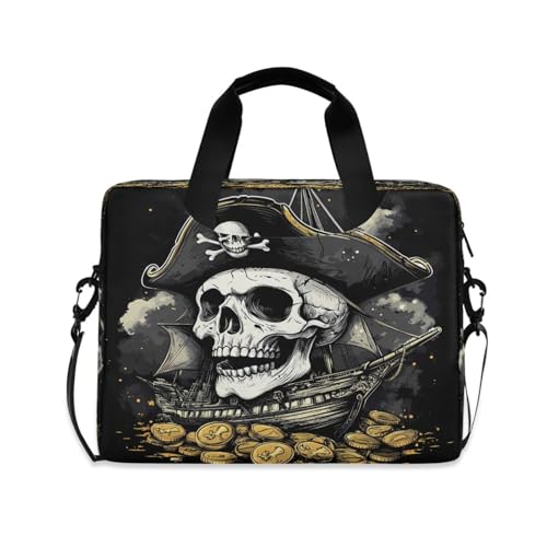 Bolso para portátil ALAZA con estampado Pirata hueso dorado miniatura 1