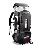 Mochila Camping Trilha Cargueira Mochileiro 55 Litros Mc5389 Cinza