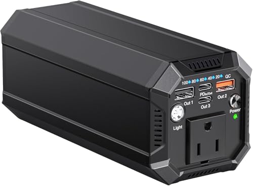 EWEMOSI ポータブル電源 AC出力対応 モバイルバッテリー 27000mAh 大容量 PD 65W 急速充電対応 車中泊 緊急・災害時バックアップ用電源 MacBook/ノートパソコン (P500-black)