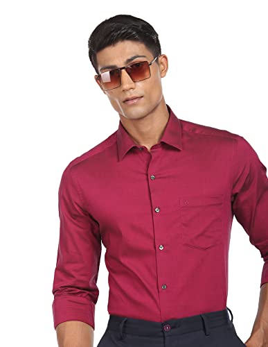 Image of Arrow Men's Cotton Solid Slim Fit Shirts