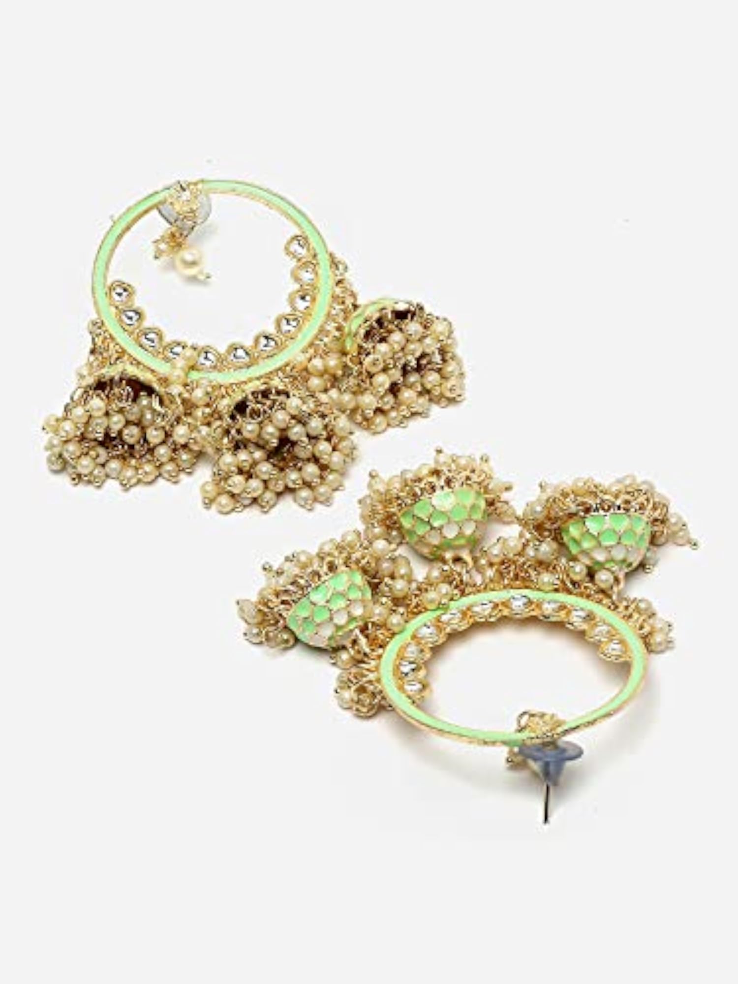 Stylish Traditional Kundan Jhumka Earrings for Women