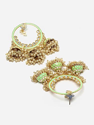 Stylish Traditional Kundan Jhumka Earrings for Women